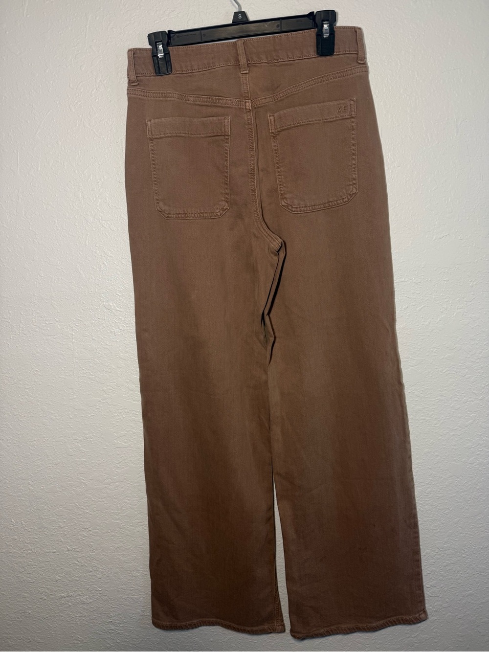 American Eagle Outfitters Women's Brown Wide-Leg Flare Jeans - Picture 2 of 5